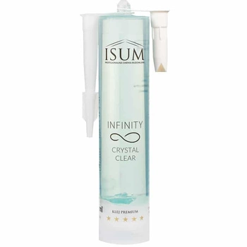 Klej montaż ISUM INFINITY CRYSTAL CLEAR 290 ml