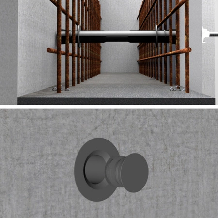 Rurka dystansowa szalunkowa z korkiem Oktagon 25 cm